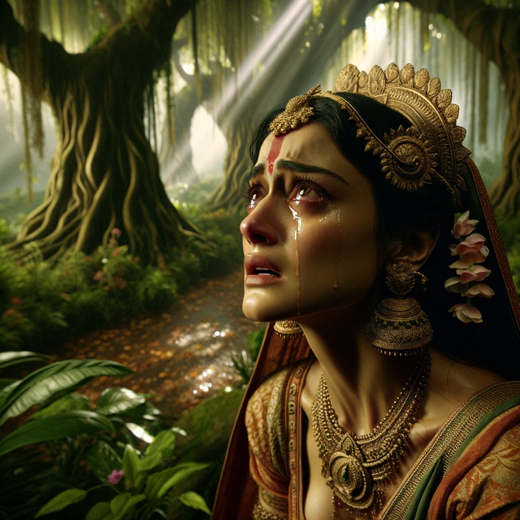 Sita Cries Piteously